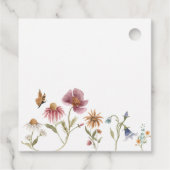 ワイルドフラワーサンキューベイビーシャワーギフトラベル フェイバータグ (裏面)