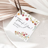 ワイルドフラワーサンキューベイビーシャワーギフトラベル フェイバータグ