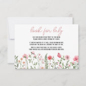 ワイルドフラワーサンフラワーベビーシャワーエンクロージャカード 出欠カード (正面)