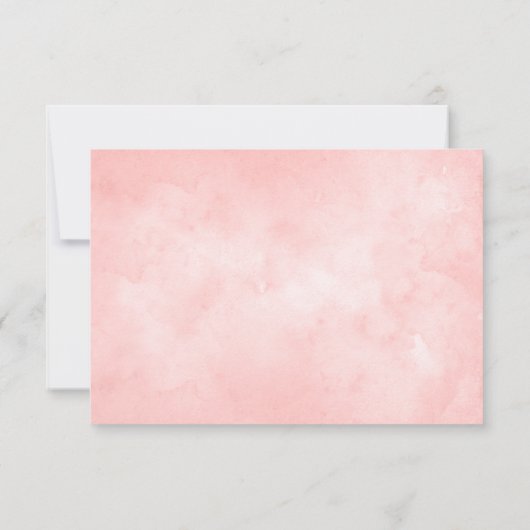 ワイルドフラワーサンフラワーベビーシャワーエンクロージャカード 出欠カード (裏面)