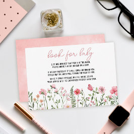 ワイルドフラワーサンフラワーベビーシャワーエンクロージャカード 出欠カード