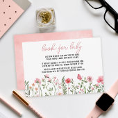 ワイルドフラワーサンフラワーベビーシャワーエンクロージャカード 出欠カード