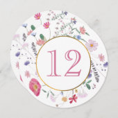 ワイルドフラワーサークルテーブル番号 (正面/裏面)