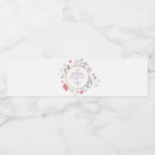 ワイルドフラワーサークルバプテスマ ペットボトルラベル (シングルラベル)