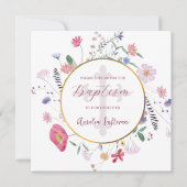 ワイルドフラワーサークルバプテスマ 招待状 (正面)