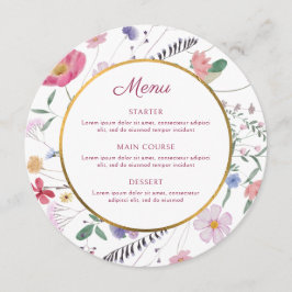 ワイルドフラワーサークルラウンド メニュー