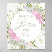 ワイルドフラワーザパンティゲームサインブライダルシャワー ポスター (正面)