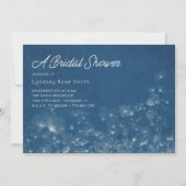 ワイルドフラワーシアノタイプのブライダルシャワー招待 招待状 (正面)