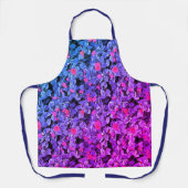 ワイルドフラワーシェフエプロンパープル&ピンクベーキングギフト エプロン (正面)