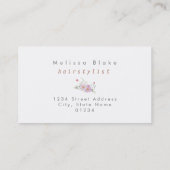 ワイルドフラワーシザーヘアスタイリスト 名刺 (裏面)