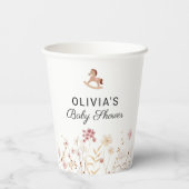 ワイルドフラワーシックフローラボホホワイト 紙コップ (裏面)