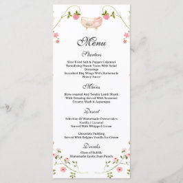 ワイルドフラワーシックフローラ緑豊ボホホワイトベビーシャワー メニュー