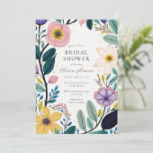 ワイルドフラワーシックブライダルシャワー 招待状 (スタンド正面)
