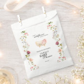 ワイルドフラワーシックボホフローラベビーシャワー土産 フェイバーバッグ (クリップ留めされた状態)