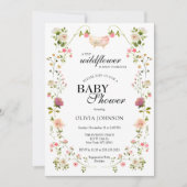 ワイルドフラワーシックボホフローラ男女兼用写真 招待状 (正面)