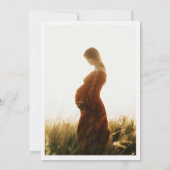 ワイルドフラワーシックボホフローラ男女兼用写真 招待状 (裏面)