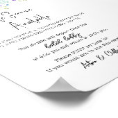 ワイルドフラワーシャトルサービスサインテンプレート ポスター (角)