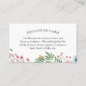 ワイルドフラワーシャワーエンクロージャカード 名刺 (正面)