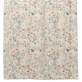 ワイルドフラワーシャワーカーテン シャワーカーテン