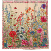 ワイルドフラワーシャワーカーテン シャワーカーテン (正面)