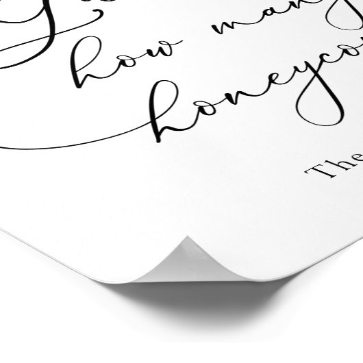 ワイルドフラワーシャワーゲームのハネcombの数を推測 ポスター (角)