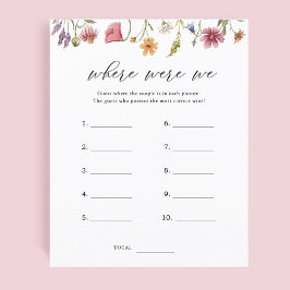 ワイルドフラワーシャワーゲーム