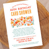 ワイルドフラワーシャワーバイメール誕生日カードシャワー 招待状