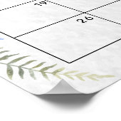 ワイルドフラワーシャワー推定期日カレンダーポスター ポスター (角)