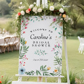 ワイルドフラワーシャワー ウェルカムサイン ポスター