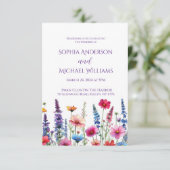 ワイルドフラワーシンフォニー結婚ズテーマ招待状 招待状 (スタンド正面)