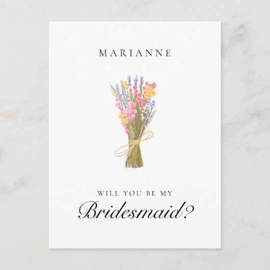 ワイルドフラワーシンプルズの花嫁の提案 ポストカード (正面)