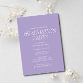 ワイルドフラワーシンプルフォト女子卒業会 招待状