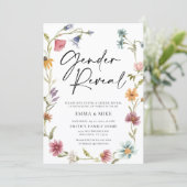 ワイルドフラワージェンダーリビール招待状 招待状 (スタンド正面)