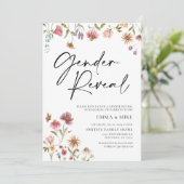 ワイルドフラワージェンダーリビール招待状 招待状 (スタンド正面)