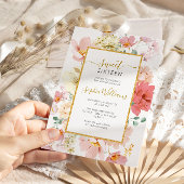 ワイルドフラワージェントルフローラスウィート16誕生日 招待状