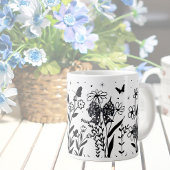 ワイルドフラワージャイアントコーヒーマグ ジャンボコーヒーマグカップ