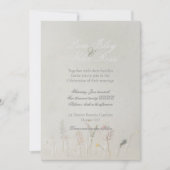 ワイルドフラワージャースボホ結婚式招待状 招待状 (正面)