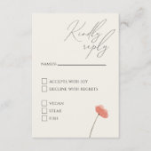 ワイルドフラワースクリプトエンクロージャカード エンクロージャーカード (正面)