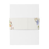 ワイルドフラワースクリプト結婚のステッカー 招待状ベリーバンド (裏面例)