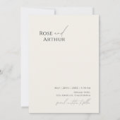 ワイルドフラワースクリプト セーブザデート 招待状 (裏面)