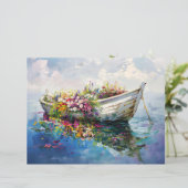 ワイルドフラワースクレープカラフルブック付きボート紙 (スタンド正面)