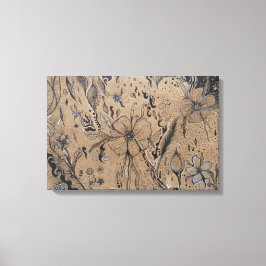 ワイルドフラワースケッチ キャンバスプリント