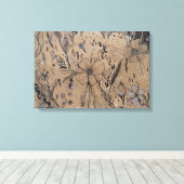 ワイルドフラワースケッチ キャンバスプリント (インサイチュ (ウッドフロア))