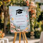 ワイルドフラワースタイリッシュガーデン卒業ウェルカムサイン アクリルサイン