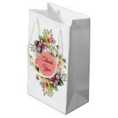 ワイルドフラワースタイリッシュズブライダルシャワーの特典 スモールペーパーバッグ (裏面アングル)