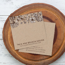 ワイルドフラワースタッドイヤリングディスプレイカード