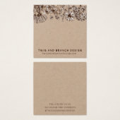 ワイルドフラワースタッドイヤリングディスプレイカード (正面&裏面)