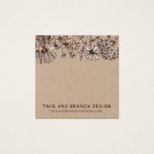 ワイルドフラワースタッドイヤリングディスプレイカード (正面)