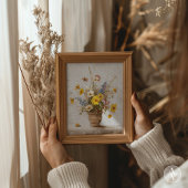 ワイルドフラワースチル絵画ライフの花束 ポスター