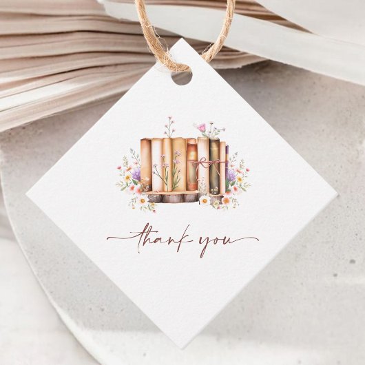 ワイルドフラワーストーリーブック　ニューチャプター　ブライダルシャワー フェイバータグ